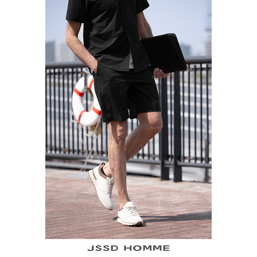 JSSDHOMME速干防透五分短裤男