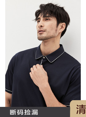 JSSD HOMME POLO衫男夏季新款男士短袖T恤休闲短袖男款长绒棉短袖