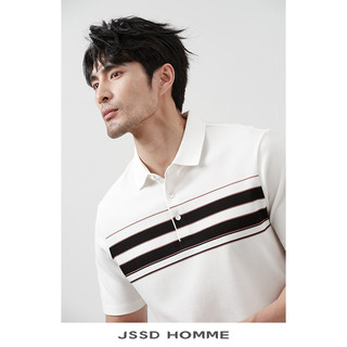 JSSD HOMME T恤男款2024新款男翻领短袖夏季男POLO衫条纹短袖男款