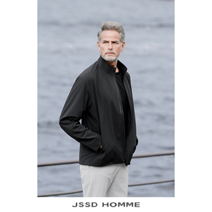 男士 JSSD 新款 春秋季 透气外套商务休闲通勤立领夹克男外套 HOMME