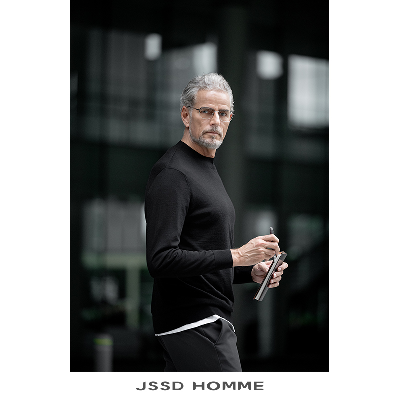 JSSDHOMME纯羊毛羊毛毛衣男