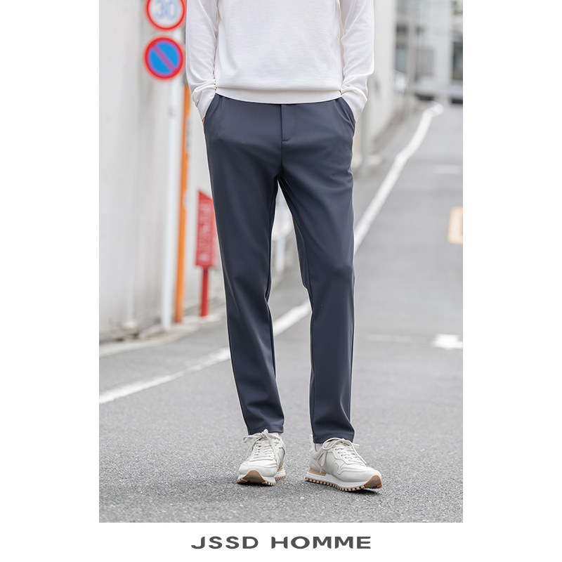 JSSD HOMME 春秋季男通勤商务休闲直筒裤男款休闲裤新款长裤子男