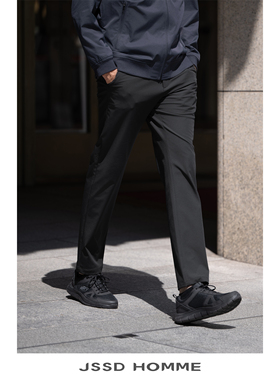 JSSD HOMME 秋冬直筒休闲长裤子男吸光红外发热保暖通勤休闲裤男