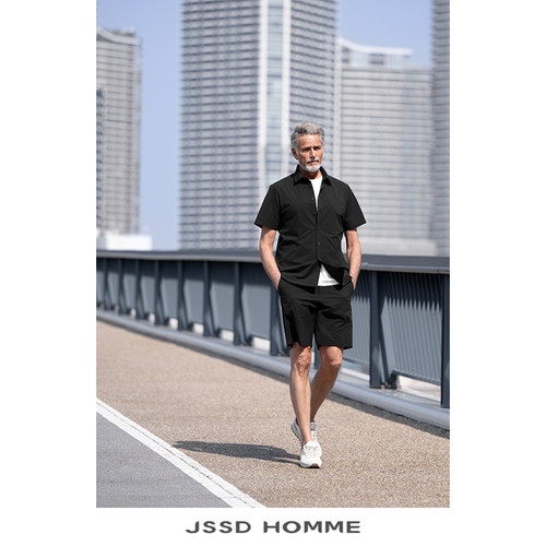 JSSDHOMME防UV薄款短袖衬衫