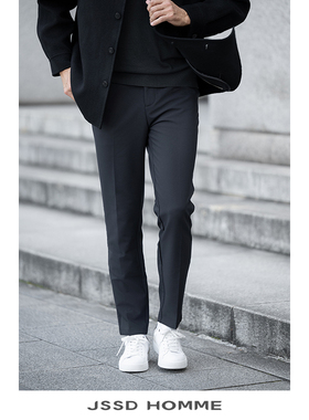 JSSD HOMME 冬季新款通勤微弹休闲裤子男款直筒男士商务休闲长裤