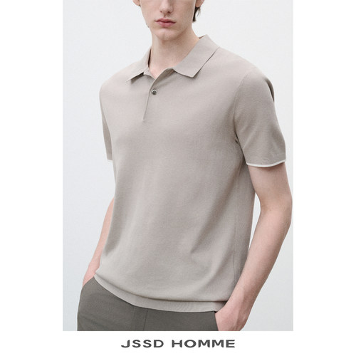 JSSDHOMME针织短袖翻领POLO衫