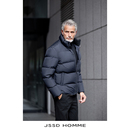 JSSD HOMME 冬季新款白鹅绒面包服男士羽绒服男商务通勤外套男款