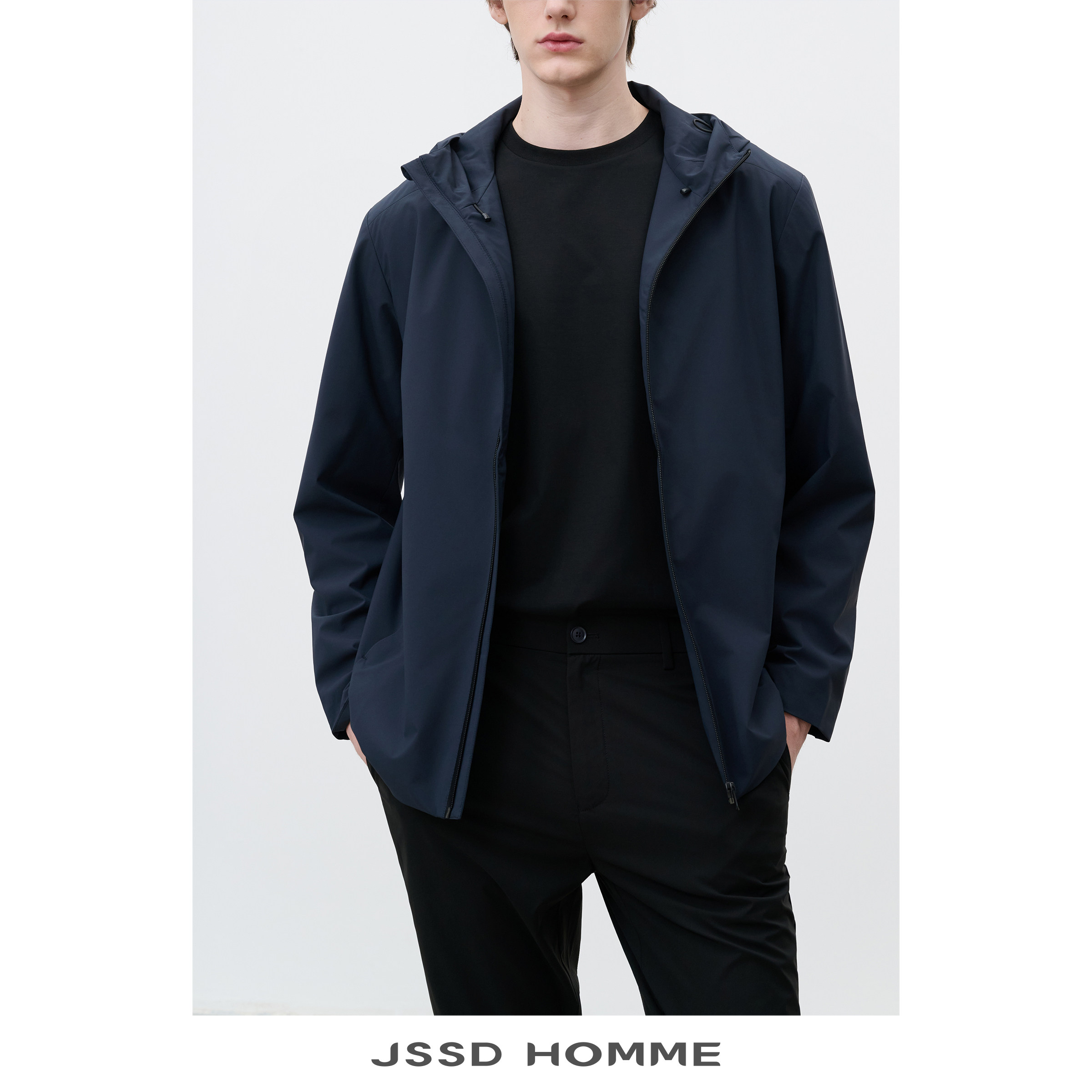 JSSD HOMME 潜行者Stalker系列男士通勤连帽休闲外套男夹克男款 - 实物图
