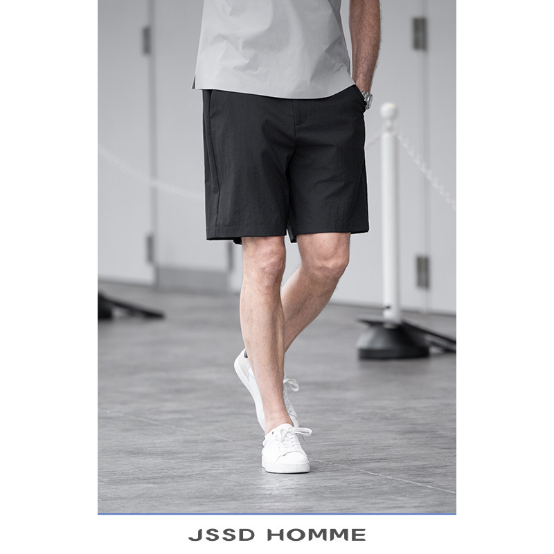 JSSD HOMME 夏季新品二醋酸通勤短裤男微弹男款休闲裤五分短裤男