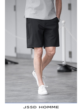 JSSD HOMME 夏季新品二醋酸通勤短裤男微弹男款休闲裤五分短裤男