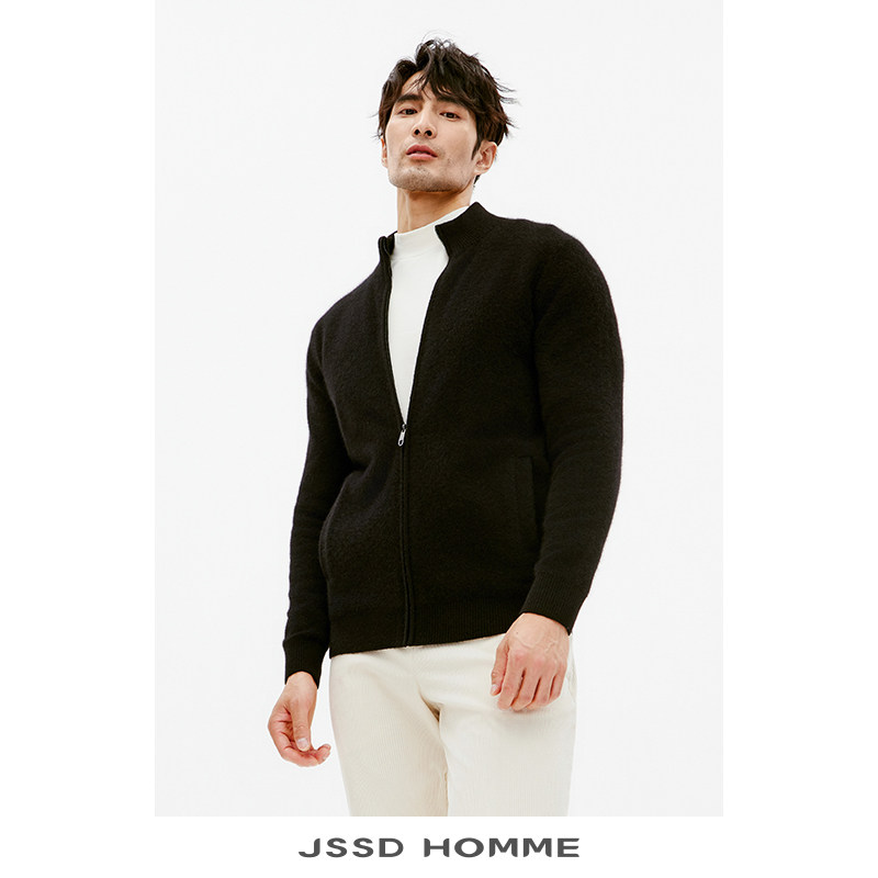 JSSDHOMME狐狸绒羊毛混纺外套