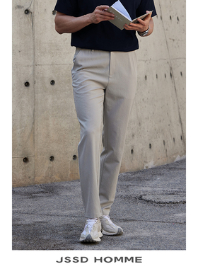 JSSD HOMME 春秋季男士休闲裤男曰本三醋酸免烫商务休闲长裤男款