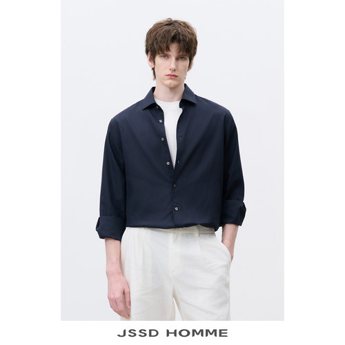 JSSDHOMME男士亚麻长袖衬衫