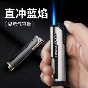 充氣防風打火機氣體藍焰防風創(chuàng)意個性 百誠新品 潮雪茄點火器打火機