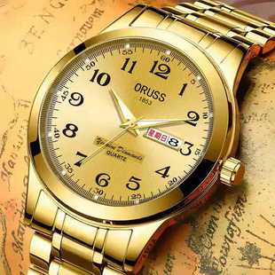 手表 进口镂空高档时尚 防水夜光男表日历款 全自动机械手表瑞士正品