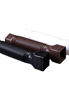 别墅外墙塑料HDPE屋檐排水管圆形伸缩形雨水管下水管 落水管延长