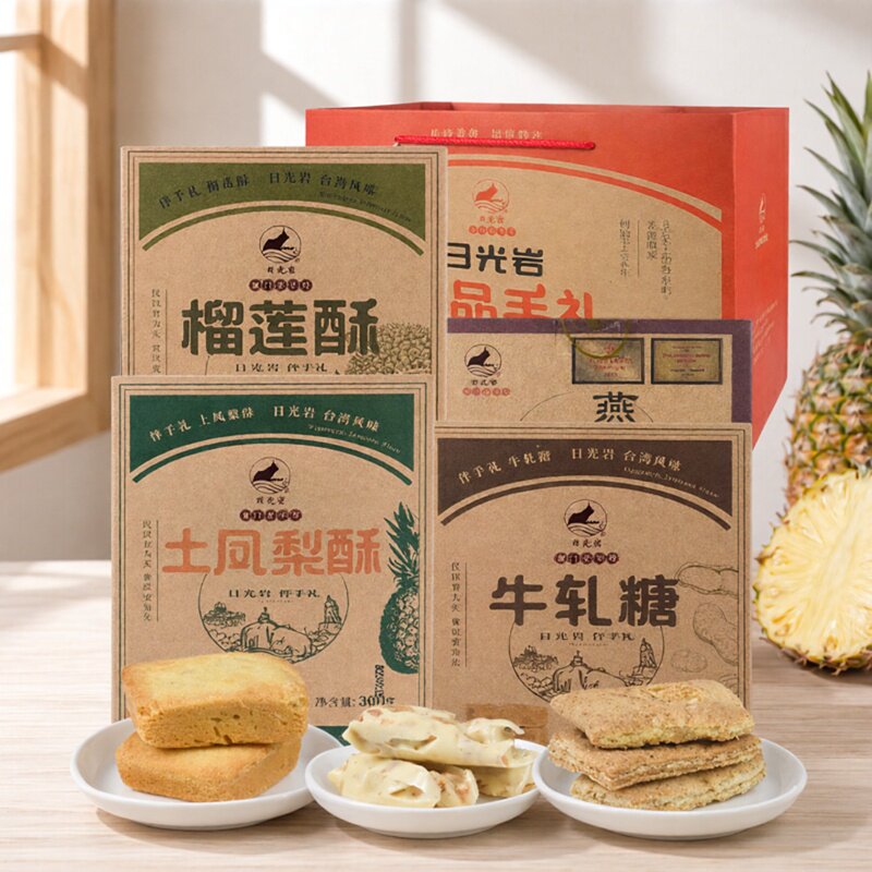 福建特产厦门日光岩馅饼凤梨酥榴莲酥燕麦酥牛轧糖厦门名小吃礼盒