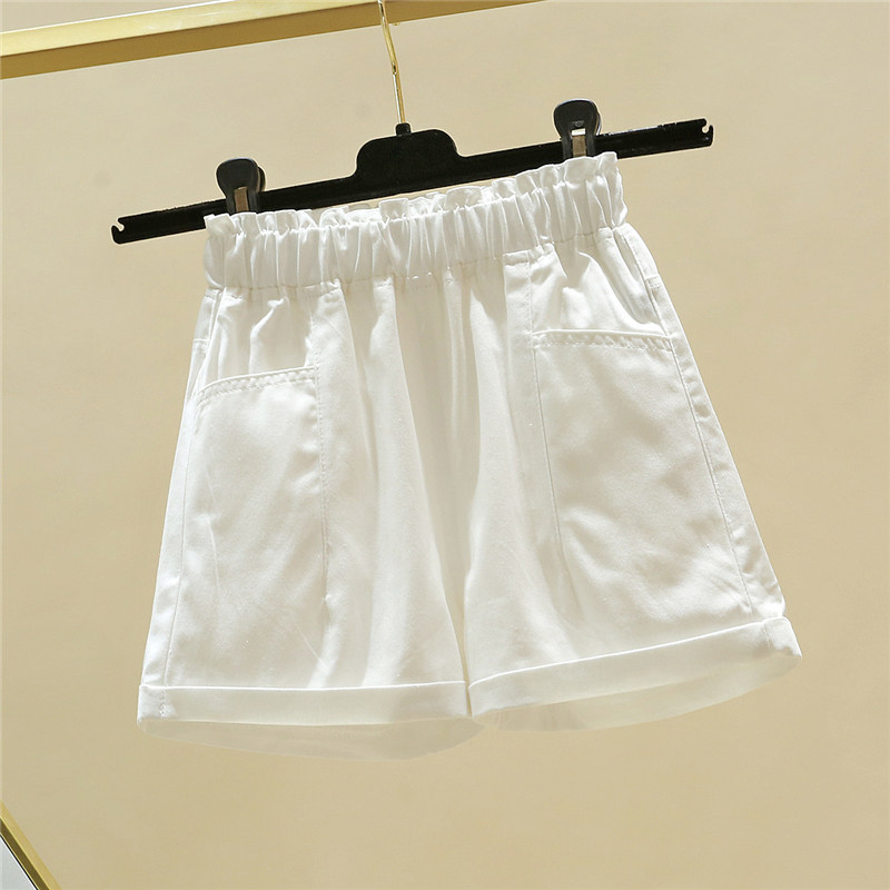 女童牛仔外穿夏天薄款纯白色裤子