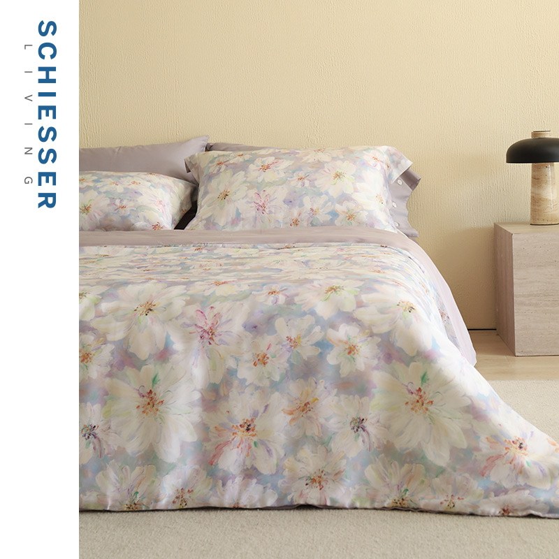 SCHIESSER LIVING舒雅生活25新品丝享系列天丝印花四件套向阳而生,床上用品,床品套件/四件套/多件套,淘宝优惠券,粉丝福利购,淘宝优惠卷