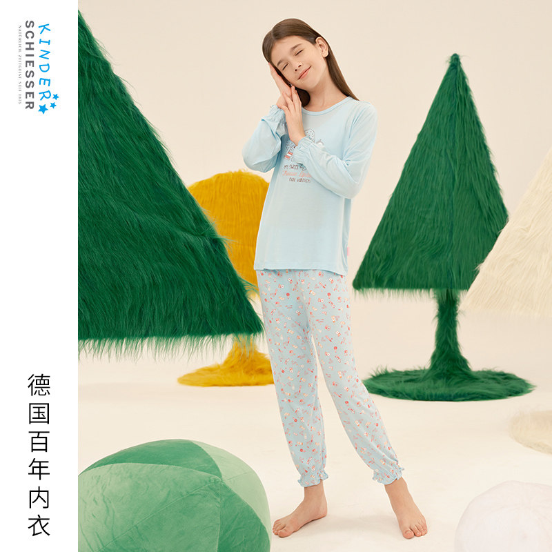 SCHIESSER舒雅童装女童莫代尔亲肤音乐嘉年华睡衣长袖家居服套装,童装/婴儿装/亲子装,家居服套装,淘宝优惠券,粉丝福利购,淘宝优惠卷
