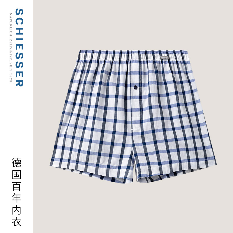 舒雅男士纯棉阿罗裤家居短裤