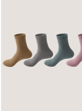 4双装SCHIESSER舒雅女士3A抗菌抑菌棉质透气长筒袜子22330K