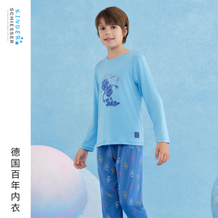 睡衣家居套装 SCHIESSER舒雅25秋冬新品 中大童男童莫代尔机器时尚