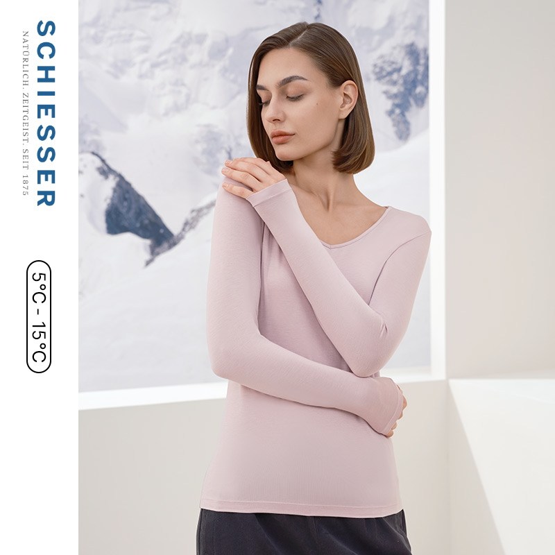 舒雅女士3A抑菌肌底衣保暖上衣