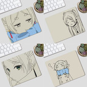 葬送 茉莉莲小号天然橡胶游戏鼠标垫锁边电脑键盘桌垫办公防滑垫