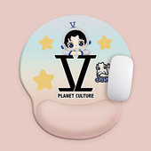 张杰小号鼠标垫硅胶防滑硅胶笔记本电脑键盘护腕鼠标垫护腕托定制