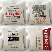 科研人沙发客厅抱枕靠枕床头双面办公室护腰靠背汽车腰靠靠垫抱枕