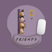 老友记小号鼠标垫硅胶防滑硅胶笔记本电脑键盘护腕鼠标垫护腕托