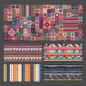 新款 民族风超大橡胶电脑鼠标垫锁边电脑键盘书桌垫学生游戏防滑垫