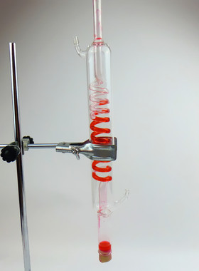 蛇形冷凝管 40cm冷凝器 蛇形冷凝管 化学实验玻璃仪器