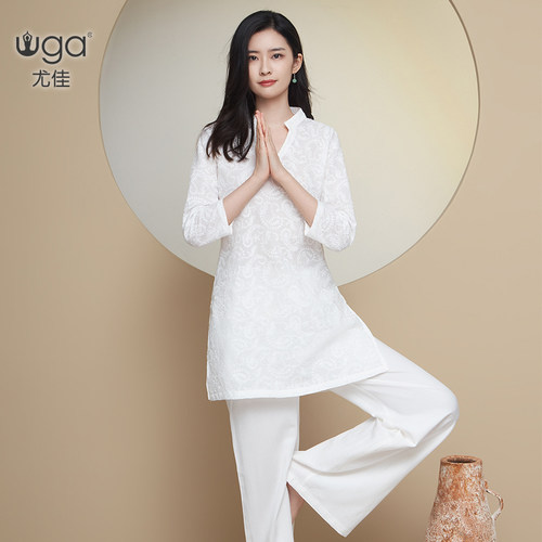尤佳瑜伽禅服女纯棉冥想禅修服