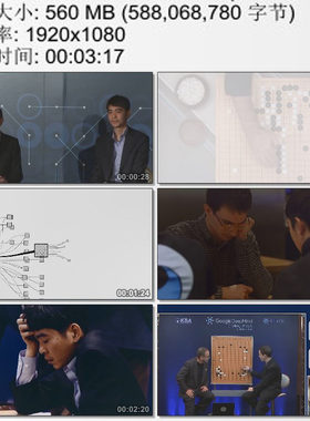 历史影像资料AlphaGo阿尔法狗战胜人类围棋冠 高清实拍视频素材