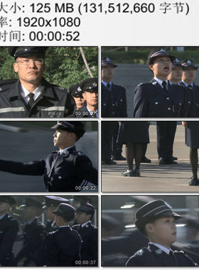香港警察训练 队形队列 女兵走正步 实拍动态视频素材