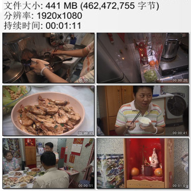 香港普通市民家庭餐桌厨房炒菜全家聚餐享受美食 动态视频素材