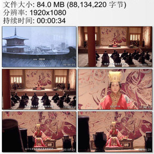 武皇后执掌大权在洛阳称帝 武则天 实拍视频素材