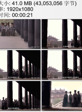 大唐实行科举制 大唐人才 文人成为国家中流砥柱 实拍视频素材