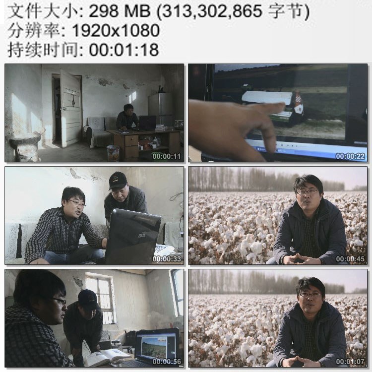 农业科技人员机械化科学化 朴实的新疆农民 高清实拍视频素材图片