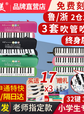 小冠军天才才女奇美口风琴37键小学生专用课堂乐器儿童初学者演奏
