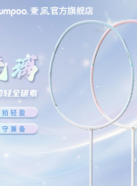 薰风琉璃羽毛球拍5U超轻耐打全碳素纤维比赛进攻拍熏风琉璃单双拍