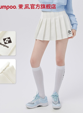 薰风羽毛球服运动短裙夏季透气速干休闲女百褶短裙熏风K243W-7033