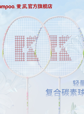 薰风旗舰店羽毛球拍女RS羽毛球双拍熏风k520pro碳素纤维超轻单拍