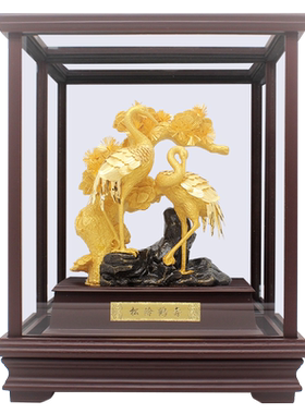 松龄鹤寿摆件老人生日贺寿礼品