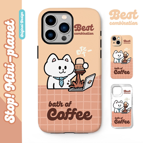 别动小行星倒咖啡猫原创iPhone16手机壳13promax14亚克力防摔个性潮可爱适用苹果15xs华为mate60pro小米vivo