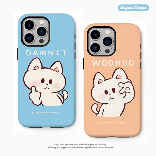 别动小行星一二猫原创iPhone16手机壳13promax14亚克力防摔个性潮可爱适用苹果15xs华为mate60pro小米vivo