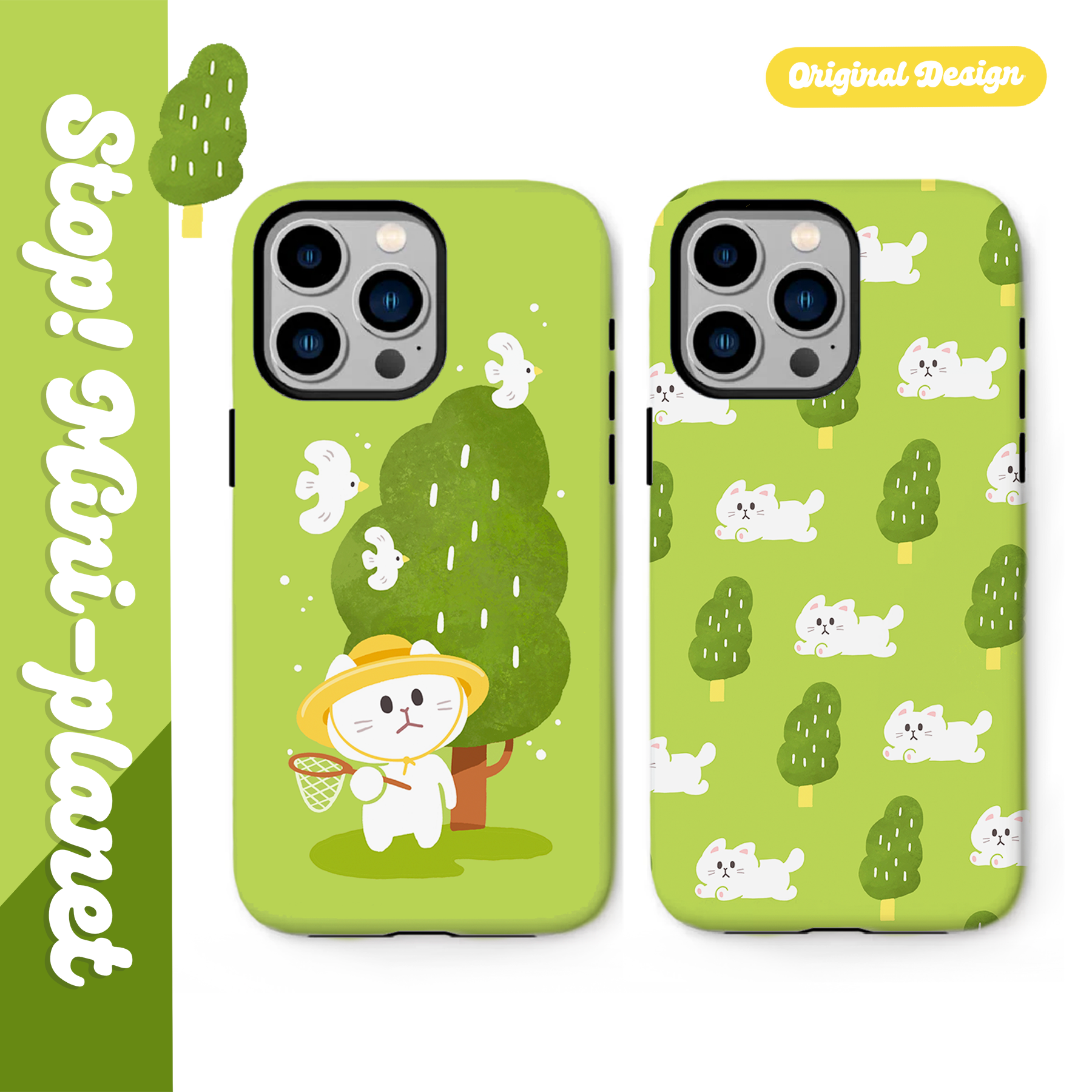 别动小行星森林猫原创iPhone16手机壳15promax14情侣闺蜜防摔个性潮可爱适用苹果13xs华为mate60pro小米vivo