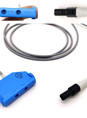 适用于美郭力A5433V 蓝色头心脏临时起搏器电缆连接线 5348 5392